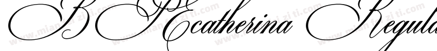 BP Ecatherina RegularVersion 1000字体转换